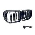Calandre Avant pour BMW G05 X5 LCI LED Noire Brillante / chromée