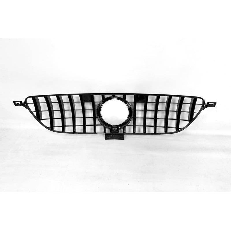 Frontgrill für Mercedes C292 2014-2018 im GT-Look komplett schwarz mit Kamera  