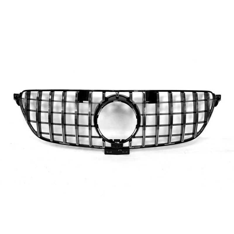 Frontgrill für Mercedes C292 2014-2018 im GT-Look komplett schwarz mit Kamera  