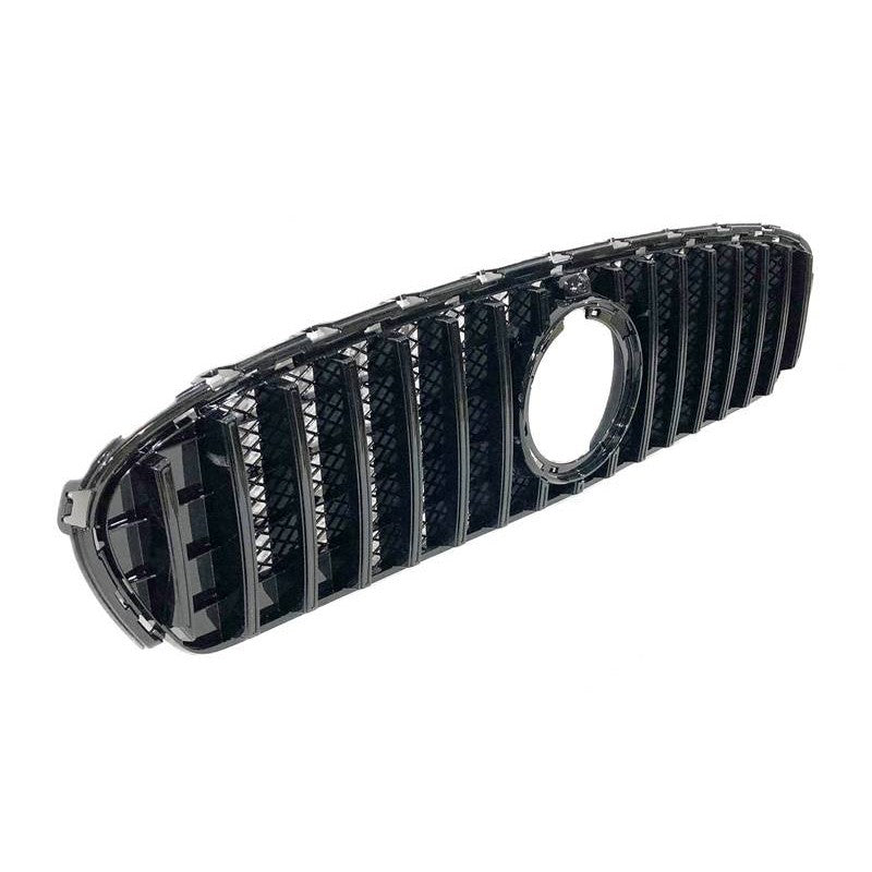 Front Grille for Mercedes GLC X253 2020 GT Black Look with Camera