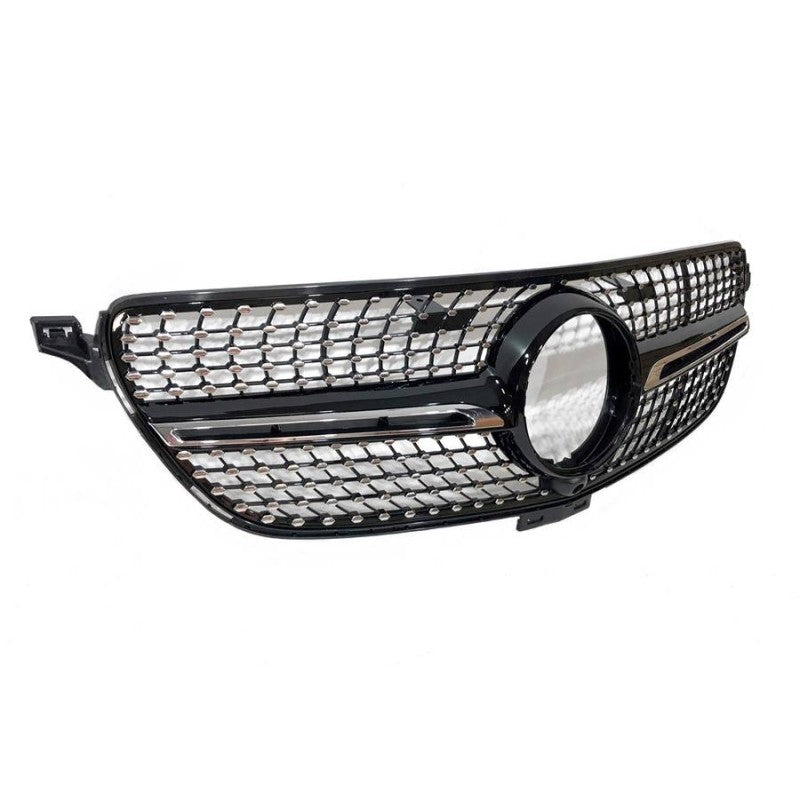 Front Grille for Mercedes GLE Coupe C292 (2015-2018) / GLE W166 SUV (2015-2018) Diamond Look with Camera