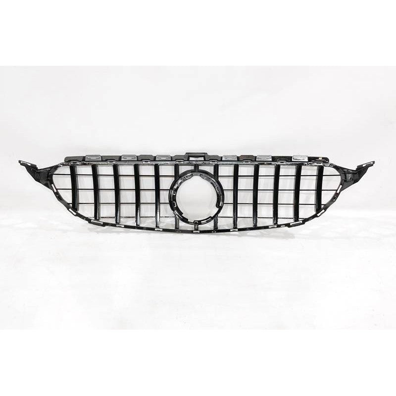Front Grille for Mercedes W205 2019 GT Look Full Black
