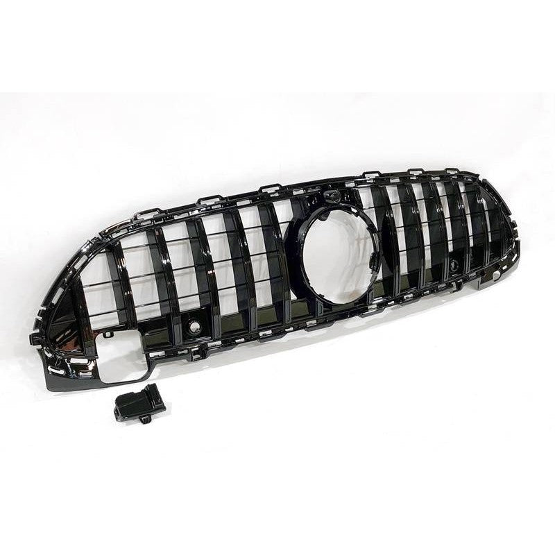 Frontgrill für Mercedes W206 2022+ im GT-Look komplett schwarz