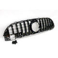 Frontgrill für Mercedes W206 2022+ im GT-Look komplett schwarz