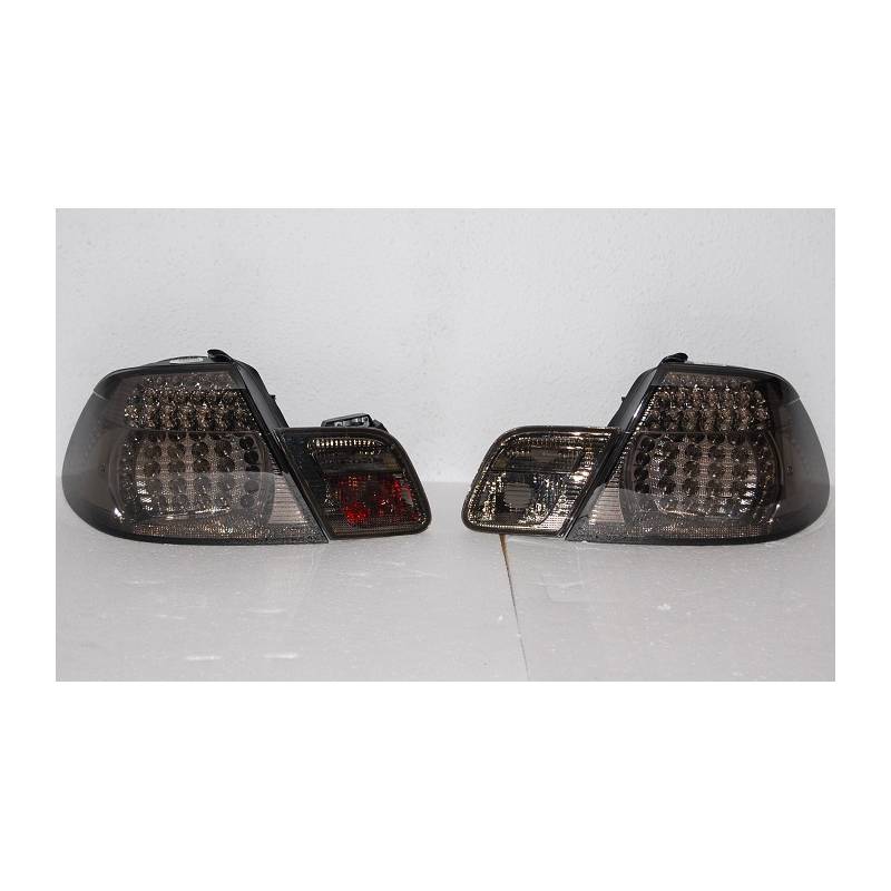 Feux Arrières BMW E46 98-05 CC Led Chromé/Fumé - MS accessoires Auto