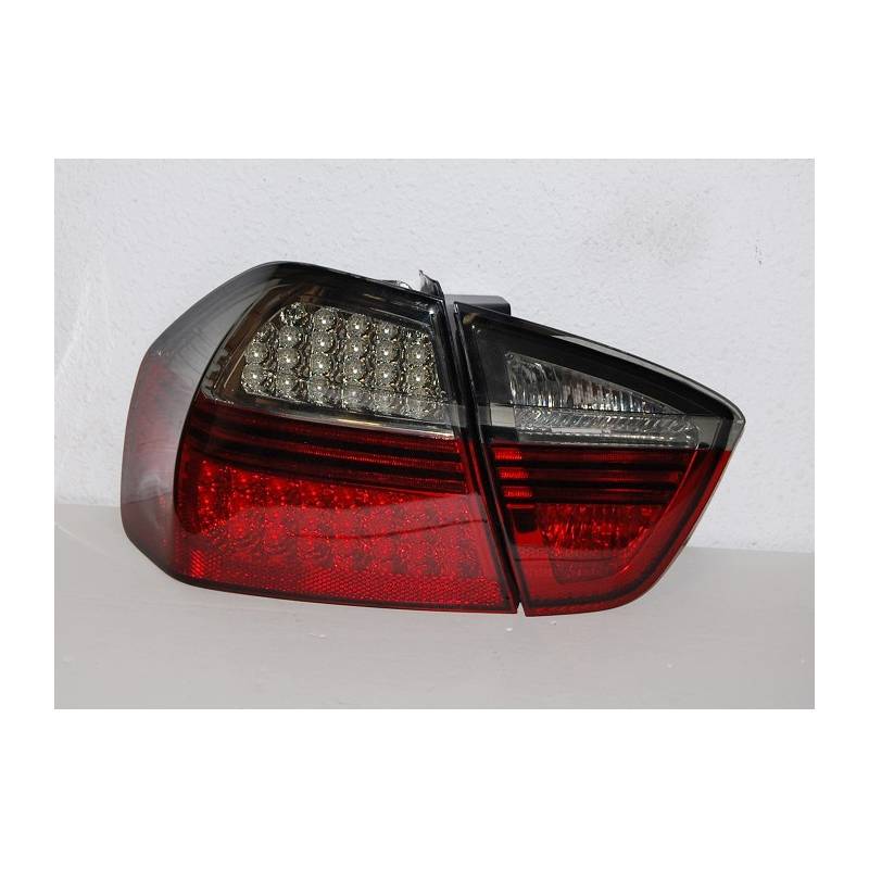Feux Arrières BMW E90 05 4P Led Rouge Fumé - MS accessoires Auto