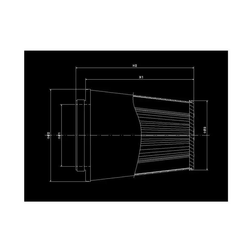 Filtre à air conique universel BMC Single Air pour admission directe - 101 mm diamètre intérieur du col - MS accessoires Auto