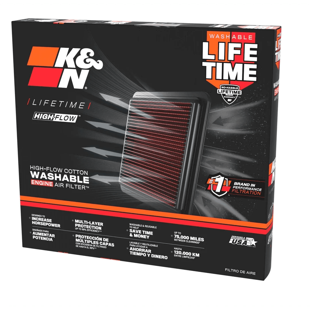 Filtre à Air de Remplacement K&N pour Porsche Boxster 3.2L H6 Moteur à essence - MS accessoires Auto