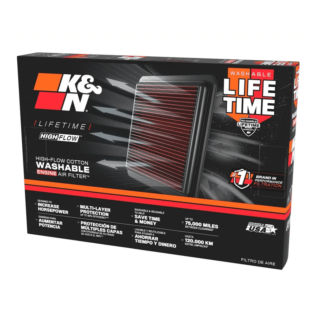 Filtre à Air de remplacement K&N pour Ford Corsair 2.4L L4 Moteur à essence - Tous les modèles - MS accessoires Auto