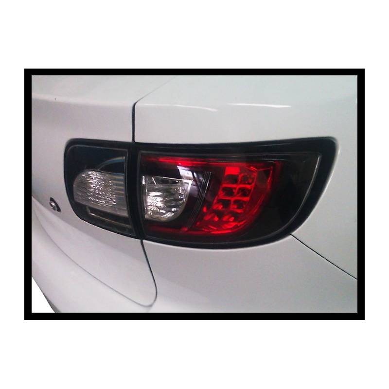 Jeu de feux Arrière Mazda 3 '03-'08 4P Noir Led - MS accessoires Auto