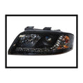 Jeu de Phare Avant Lumière De Jour Audi A6 '99-00 Noir - MS accessoires Auto