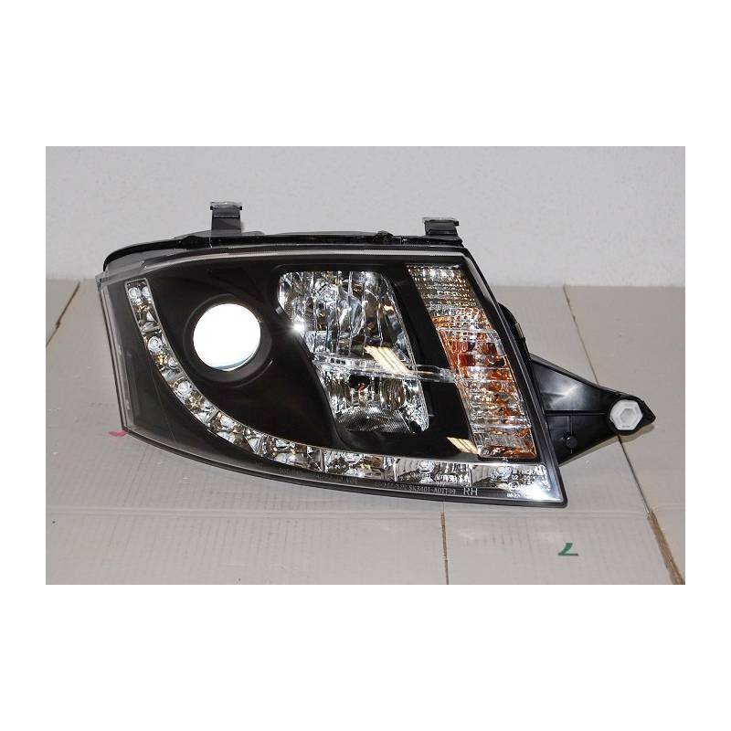 Jeu de Phare Avant Lumière De Jour Audi TT '98-05 8N Noir - MS accessoires Auto