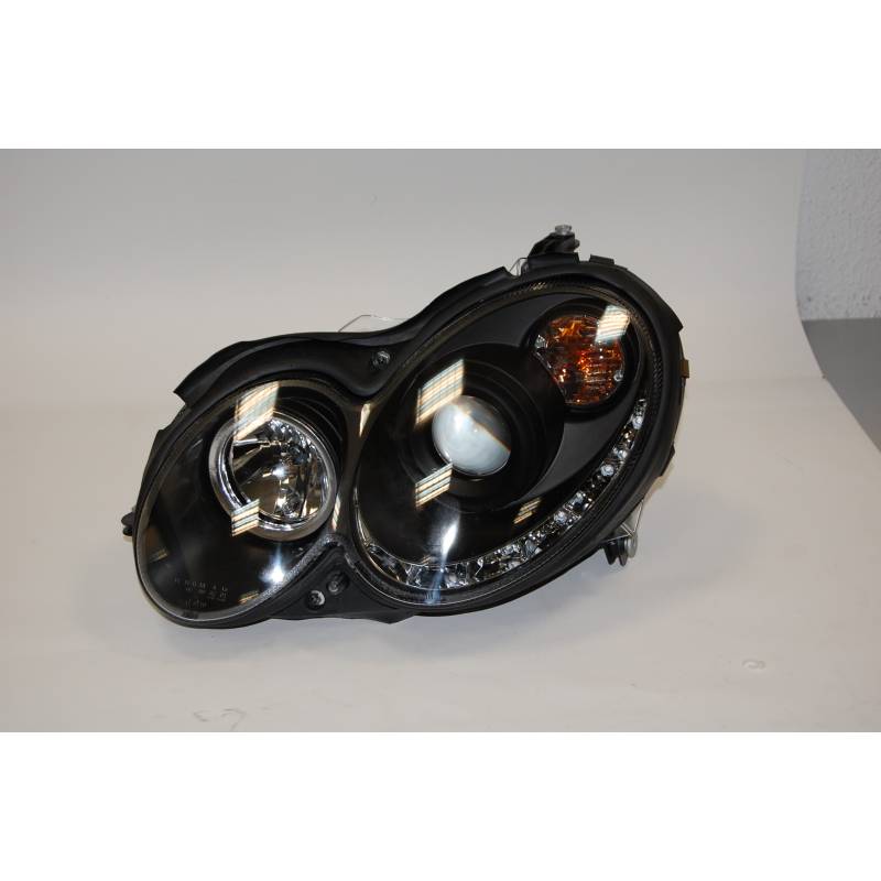 Jeu de Phare Avant Lumière De Jour Mercedes CLK W209 04-09 Noir - MS accessoires Auto