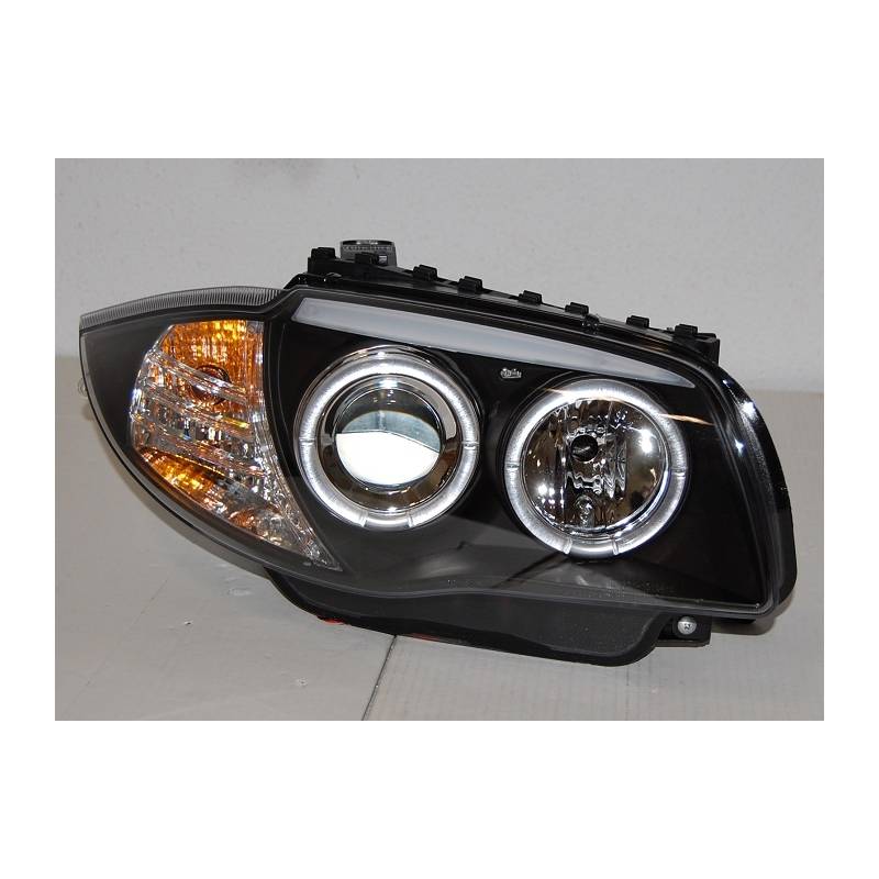 Jeu de Phare Avant Yeux D'Ange BMW E87/E81/E88/E82 04-11 Noir - MS accessoires Auto