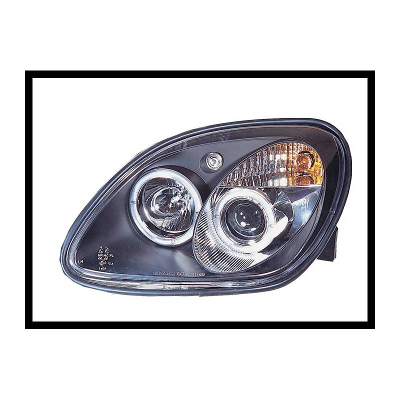 Jeu de Phare Avant Yeux D'Ange Mercedes SLK 96 Noir - MS accessoires Auto
