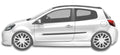 Bas de caisse latéraux pour Renault Clio 3 2005 - 2009 phase 1 - MS accessoires Auto