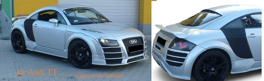Kit carrosserie comprenant les pare chocs avant et arrière pour Audi TT 98-05 8N look R8 - MS accessoires Auto