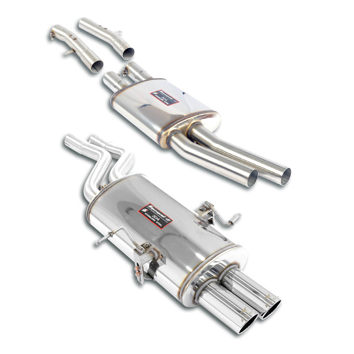 Ligne d'échappement Touring package Avec homologation CEE Supersprint pour BMW E46 330xi 4x4 (Berline - Break) ' 01 -> - MS accessoires Auto