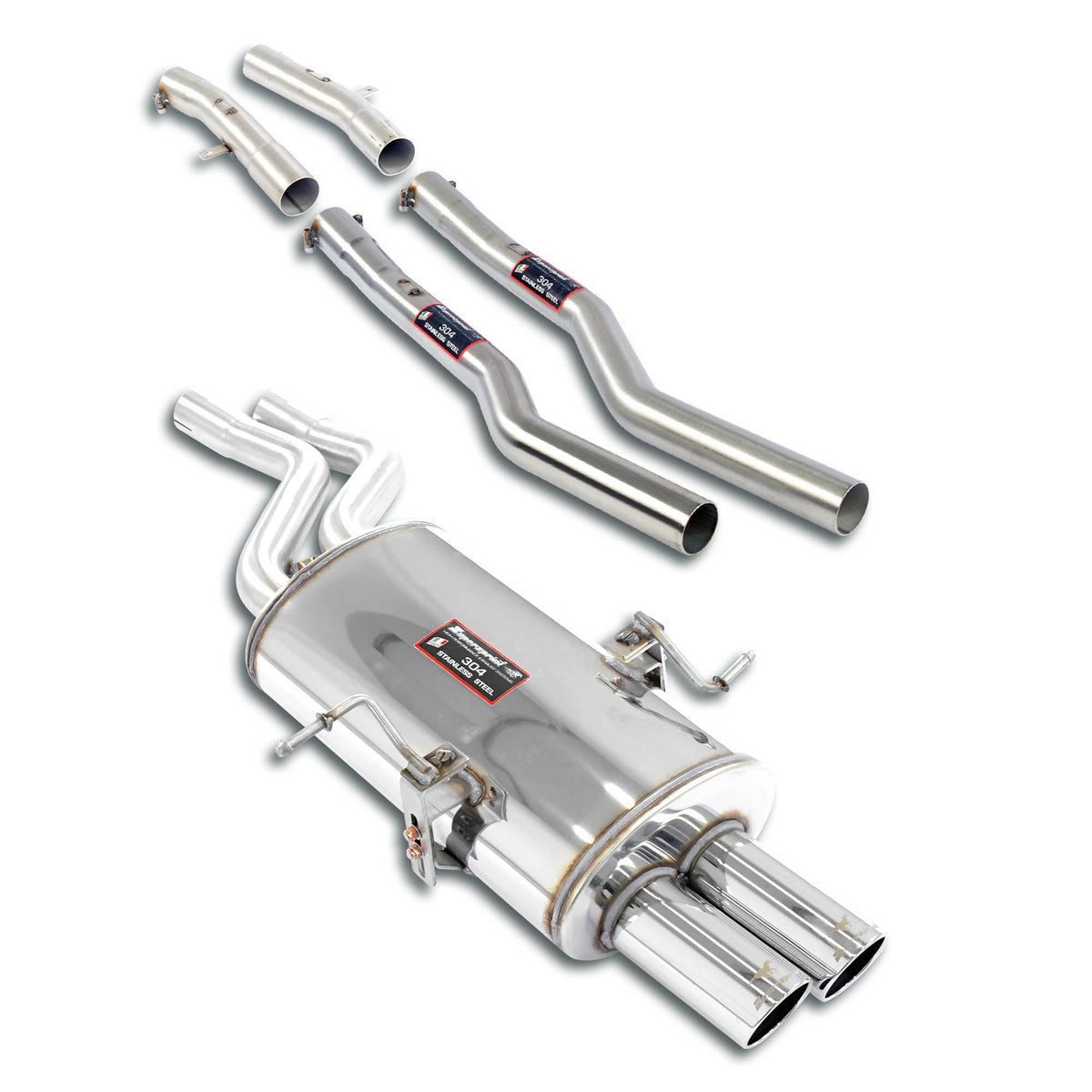Ligne d'échappement Touring Plus package Supersprint pour BMW E46 320Ci (2.2i) (Coupé - Cabrio) ' 01 -> - MS accessoires Auto