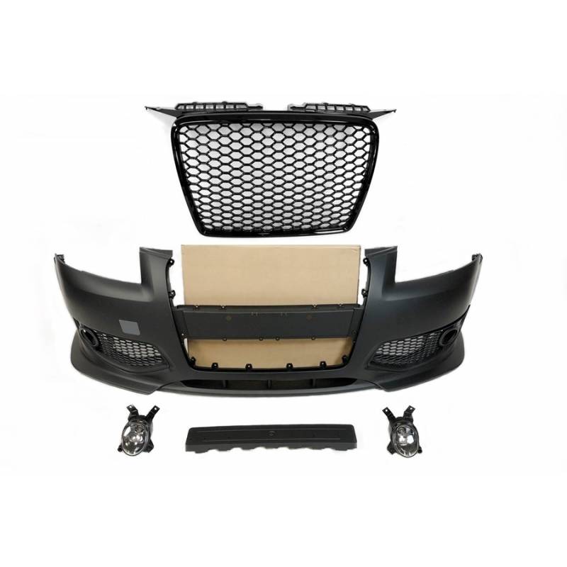 Pare Chocs Avant Audi A3 05-08 Look RS3 Black Phare Antibrouillard - MS accessoires Auto