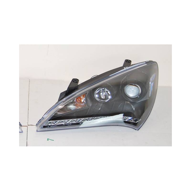 Phare Avant Hyundai Genesis 08-11, Noir, Lumiere De Jour - MS accessoires Auto