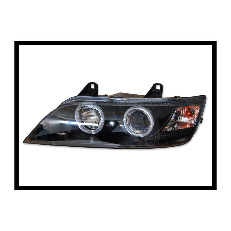 Set De Phares Avant Angel Eyes BMW Z3 1996 - 2002 Noir - MS accessoires Auto