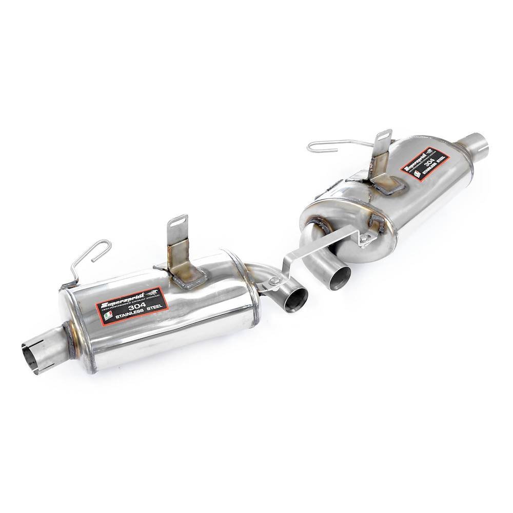 Silencieux d'échappement arrière Droit et Gauche "Racing" Supersprint pour PORSCHE 986 BOXSTER 2.5i 96 - 99 - MS accessoires Auto