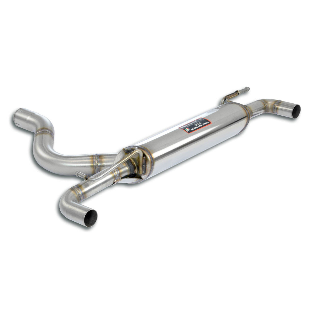 Silencieux d'échappement arrière "Racing" Supersprint pour TOYOTA YARIS GR 1.6i Turbo 4x4 (261 Hp - modèles avec GPF) 2020 -> 2024 - MS accessoires Auto