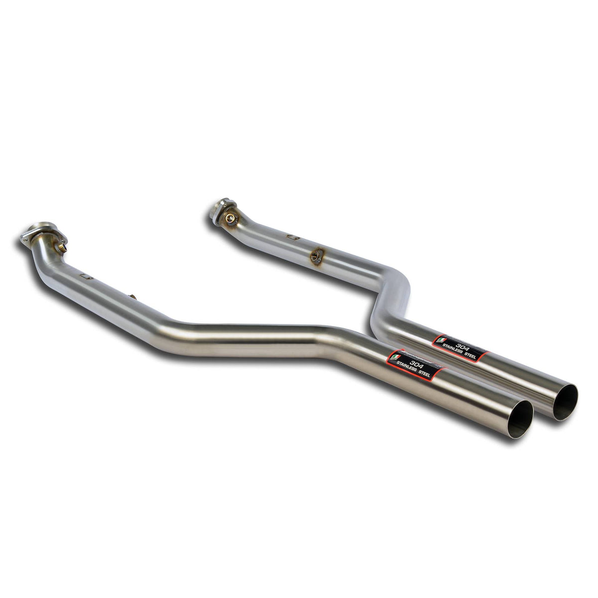 Tubes Down pipe Droit - Gauche (suppression de catalyseur) Supersprint pour BMW E46 - Tous les modèles (Pour conversion moteur V8 S65) - MS accessoires Auto