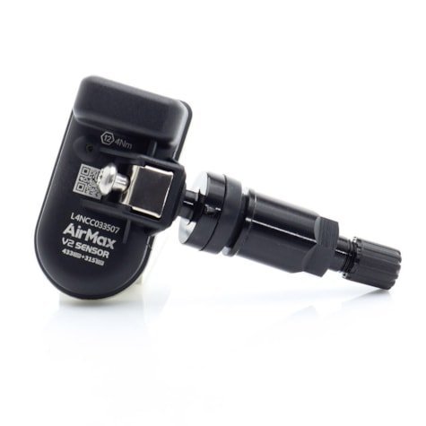 Valve universelle à visser, Capteur AirMax TPMS V2 315+433 MHz Noir Métal - MS accessoires Auto